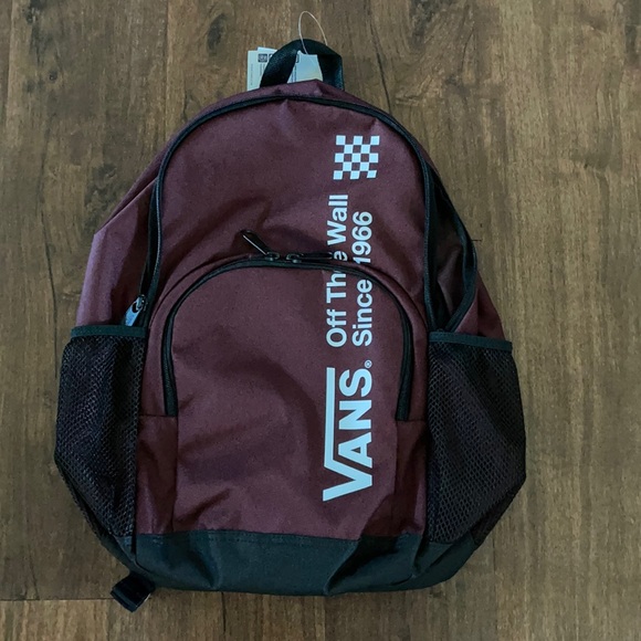 vans backpack with water bottle holder 